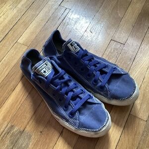 Luxe Lightweight Converse Ladies Size 8 Solid Blue Casual Sneakers,MINT